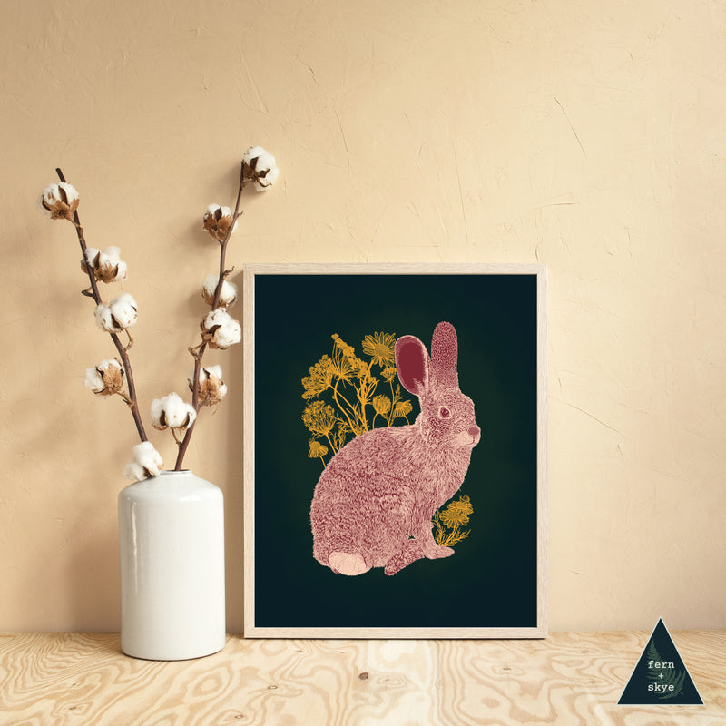 Cottontail Meadows Art Print