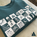 Wildlife Checkers - Screen Printed Unisex Sweatshirt