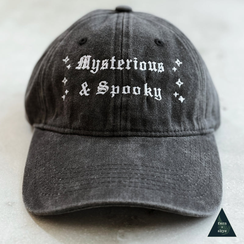 Mysterious & Spooky - Limited Edition Embroidered Vintage-Washed Baseball Cap