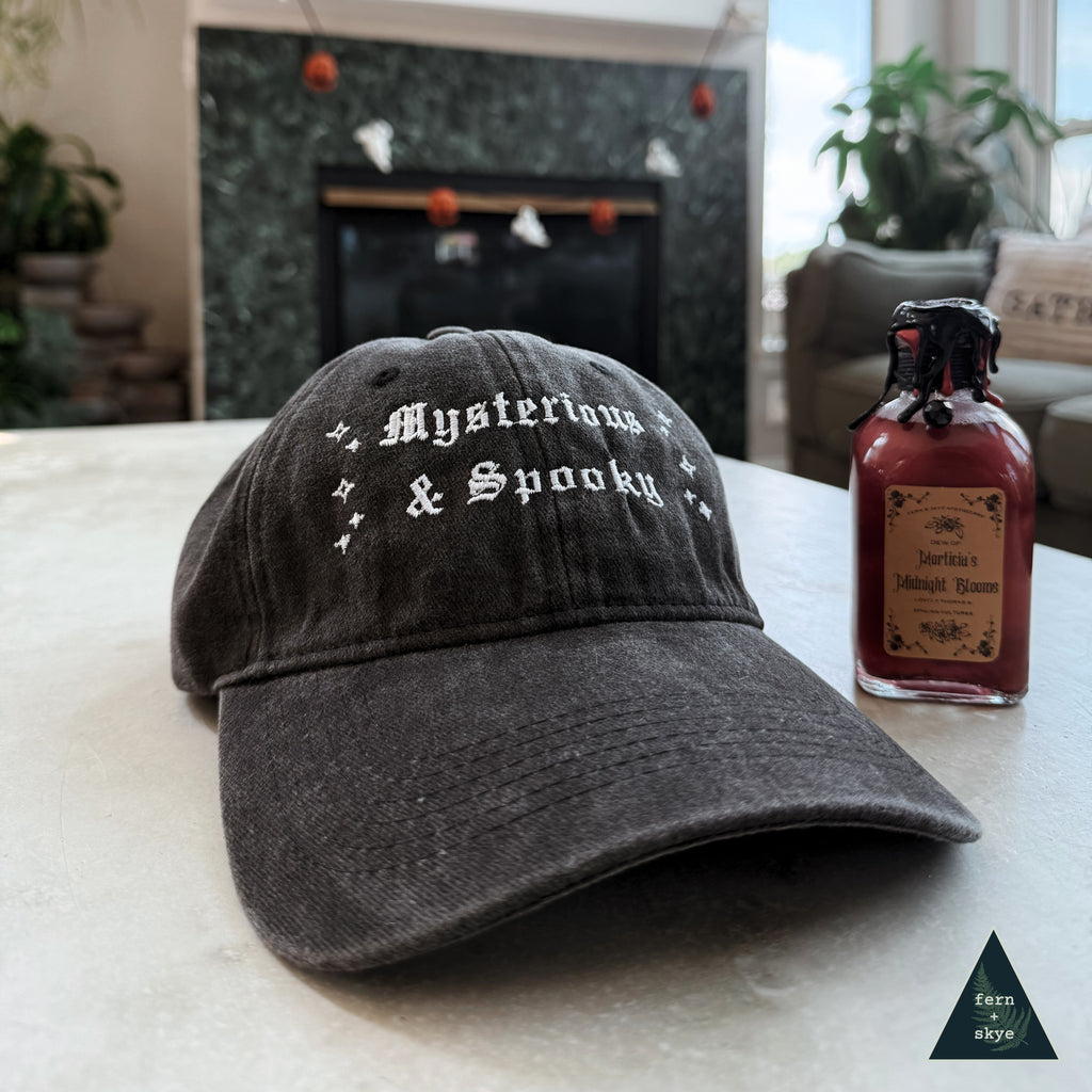 Mysterious & Spooky - Limited Edition Embroidered Vintage-Washed Baseball Cap