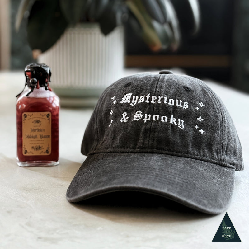 Mysterious & Spooky - Limited Edition Embroidered Vintage-Washed Baseball Cap