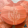 Terracotta Desert Cactus Sun Sticker