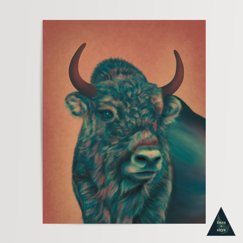 Bold Bison Art Print