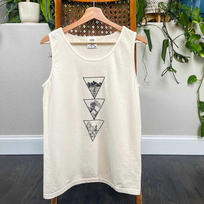 Nature Biomes - Screen Printed Unisex Tank Top