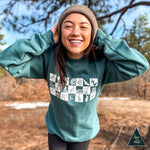 Wildlife Checkers - Screen Printed Unisex Sweatshirt