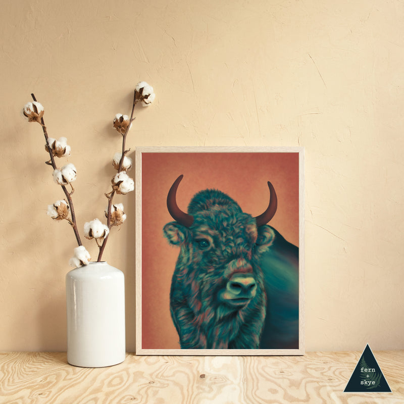 Bold Bison Art Print