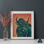 Bold Bison Art Print