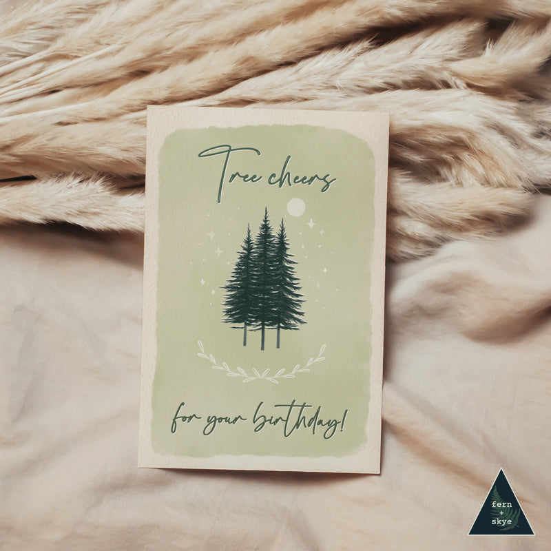 Tree Cheers for Your Birthday Sustainable Greeting Card - 4x6"