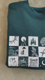 Wildlife Checkers - Screen Printed Unisex Sweatshirt