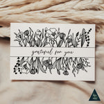 Grateful for You Sustainable Greeting Card - 4x6"