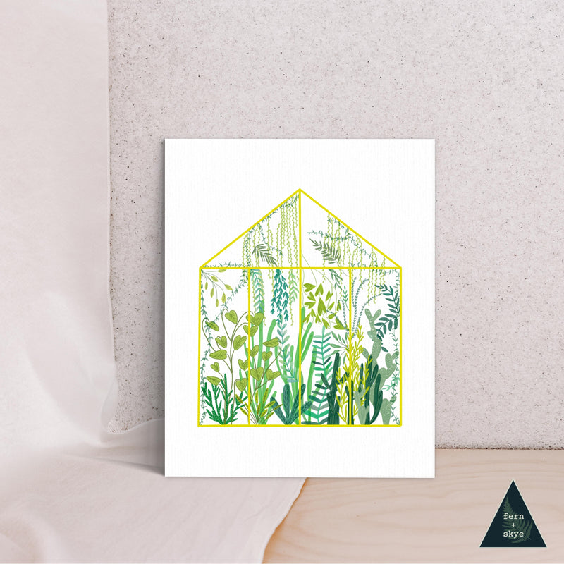 The Yellow Greenhouse Canvas Print