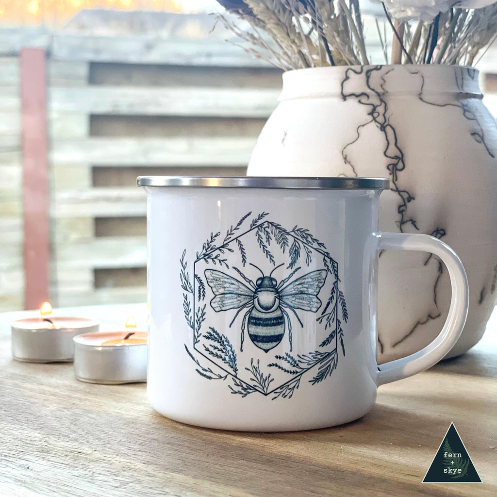 Botanical Bee Camper Mug