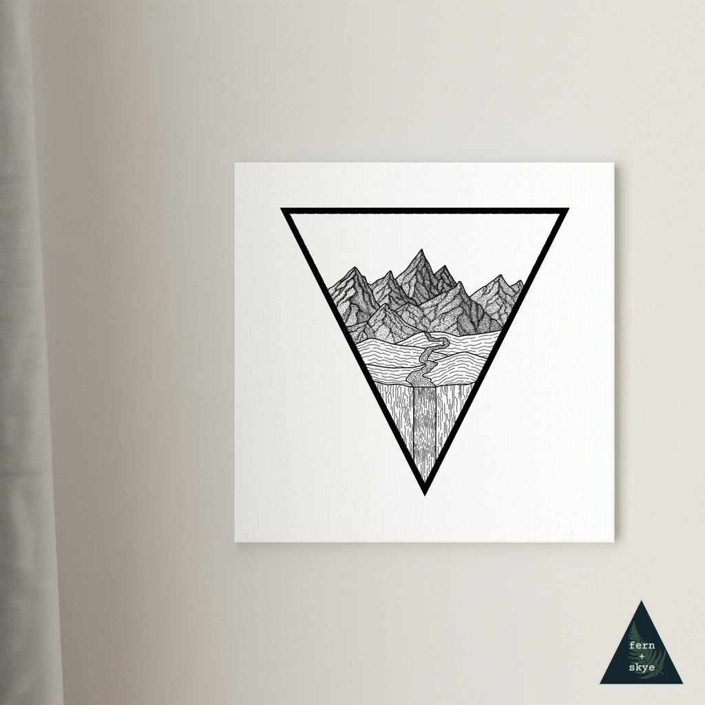 Mountain Nature Biome Canvas Print