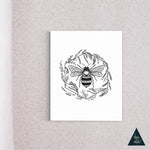 Botanical Bee Canvas Print