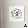 Botanical Bee Canvas Print