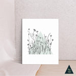 Wildflower Botanical Garden Canvas Print