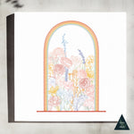 Rainbow Floral Dome Terrarium Canvas Print