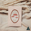 Red Mushroom Wood Slice Sustainable Greeting Card - 4x6"