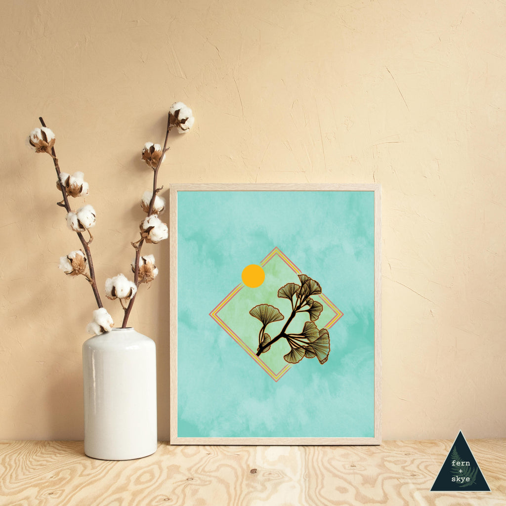 Ginkgo in the Sun Art Print
