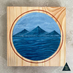 "Journey to Quiet Shores" - Original Acrylic Painting on Pine Wood