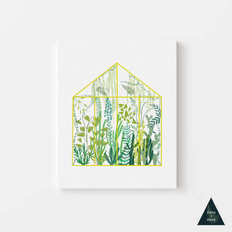 The Yellow Greenhouse Canvas Print