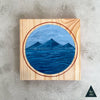 "Journey to Quiet Shores" - Original Acrylic Painting on Pine Wood