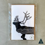 Caribou Forest Sustainable Greeting Card - 4x6"