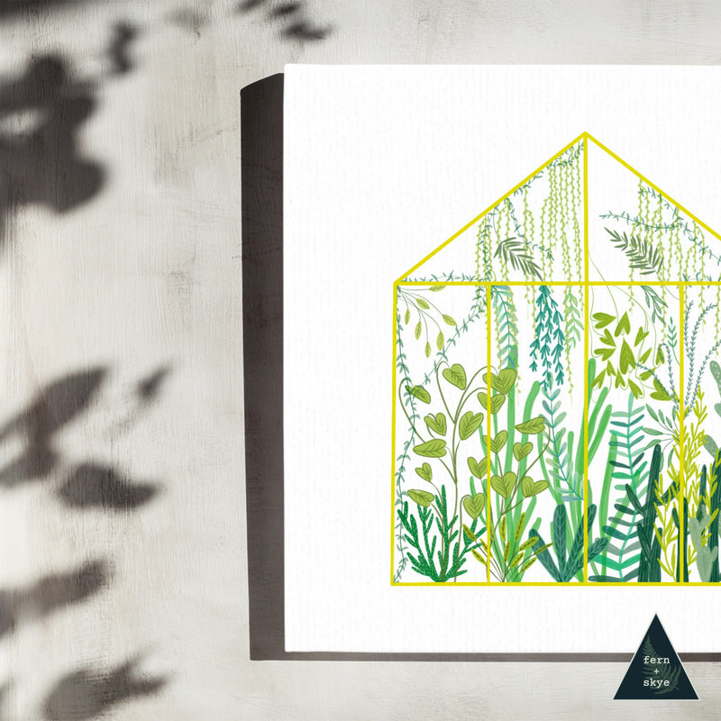 The Yellow Greenhouse Canvas Print