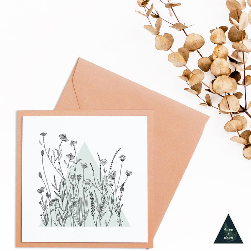 Wildflower Botanical Garden Mini Print