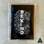 Be Kind Floral Sustainable Greeting Card - Black - 4x6"