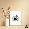 Howling Wolf Jack-o-lantern Art Print